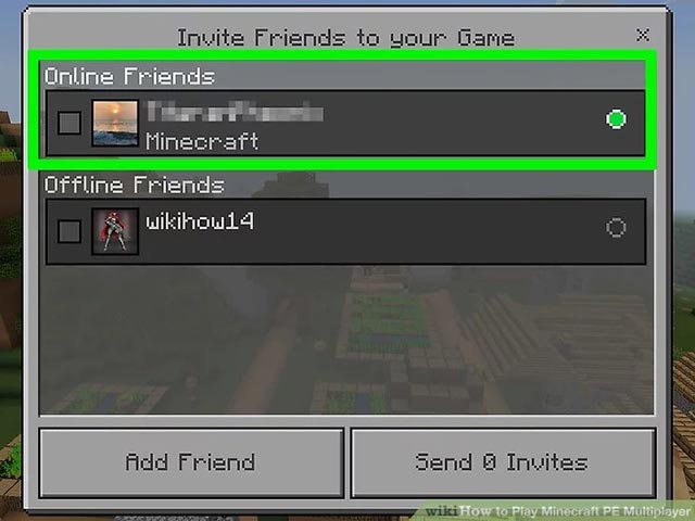 Cách chơi chung với bạn bè trong minecraft bằng cách mời bạn bè tham gia vào thế giới của mình